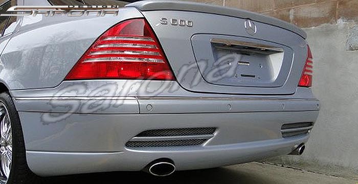 Custom Mercedes S Class Rear Bumper  Sedan (2000 - 2006) - $550.00 (Part #MB-017-RB)